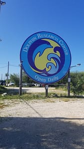 dolphin research center sign