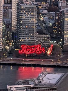 view of pepsi cola sign from summit one vanderbilt
