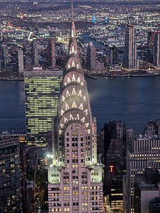 view of Chrysler Building from Summit One Vanderbilt review