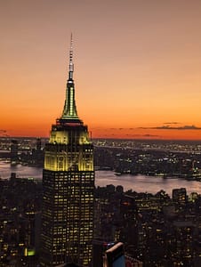 view of empire state building from Summit One Vanderbilt
